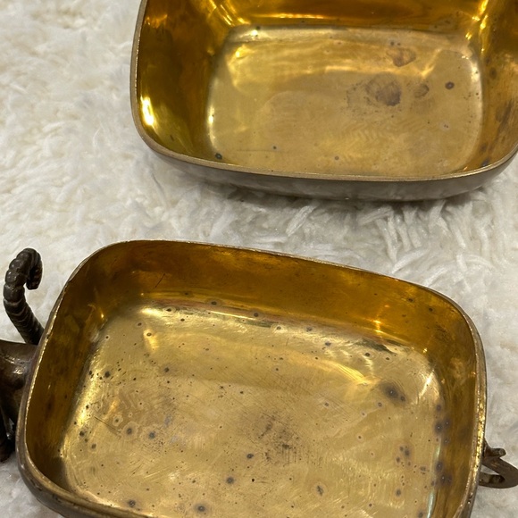 Brass Trinket Box Vintage Ram - Picture 4 of 9